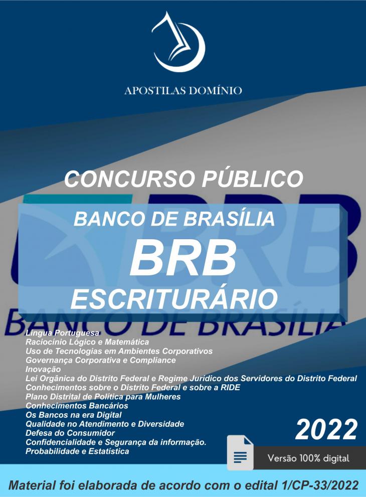 Apostila Apostila BRB - Escriturário 2022