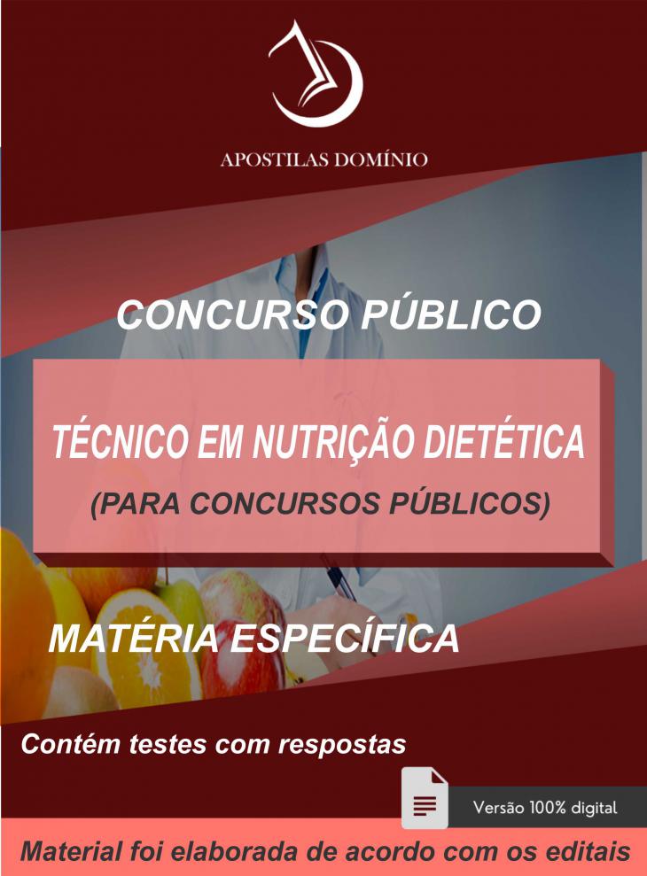 Apostila Apostila Técnico em Nutrição Dietética Para Concursos Públicos