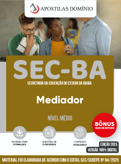 Apostila Apostila SEC-BA 2025 - Mediador