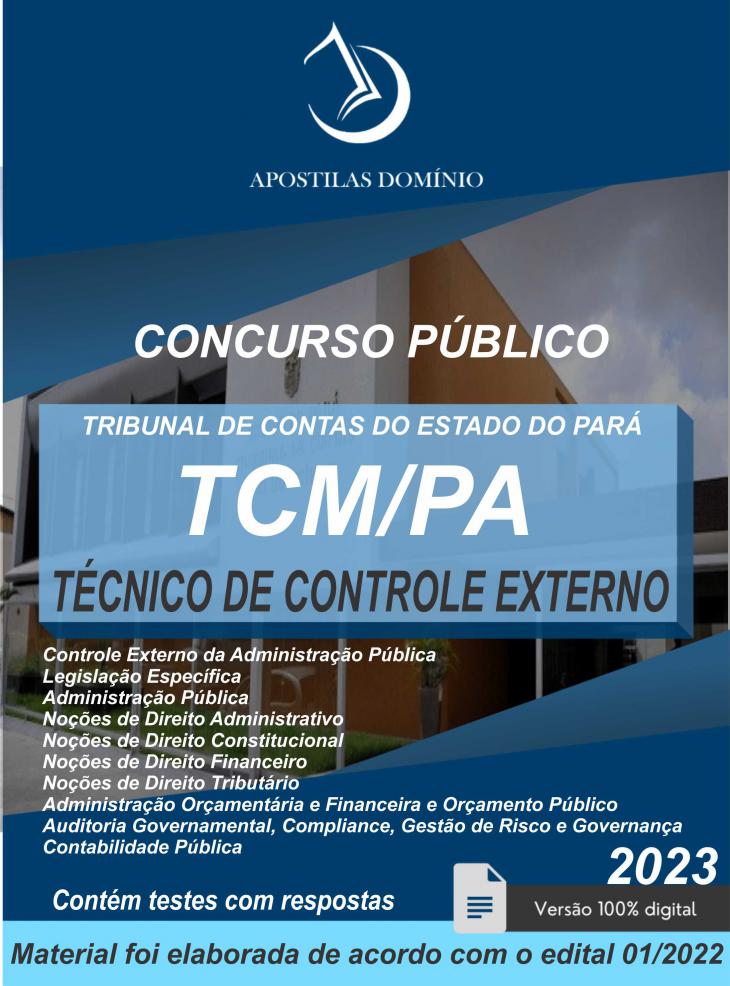 Apostila Apostila TCM-PA 2023 - Técnico de Controle Externo
