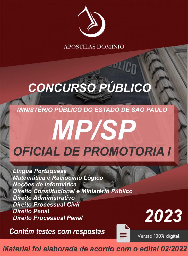 Apostila Apostila MP-SP 2023 - Oficial de Promotoria I