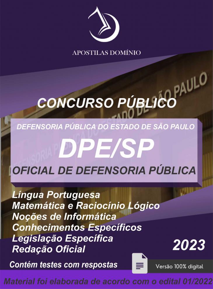 Apostila Apostila DPE-SP 2023 - Oficial de Defensoria Pública