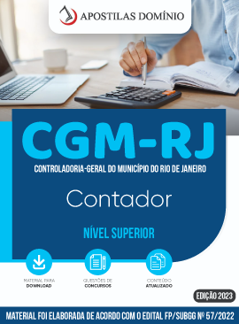 Apostila Apostila CGM-RJ 2023 - Controladoria Geral do Município do Rio de Janeiro -  Contador
