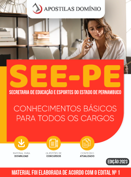 Apostila Apostila SEE-PE 2023 - Conhecimentos Básicos Para Todos os Cargos