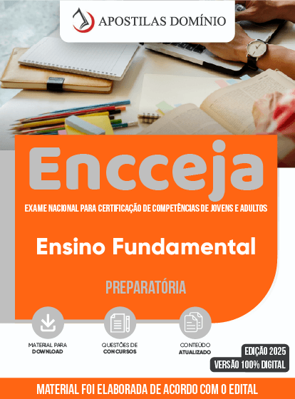 Apostila Apostila ENCCEJA 2025 - Ensino Fundamental
