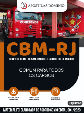 Apostila Apostila CBM-RJ 2023 - Comum Para Todos os Cargos