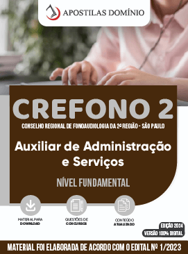 Apostila Apostila CREFONO 2 - 2023 - Auxiliar de Administração e Serviços