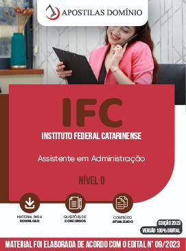 Apostila Apostila IFC 2023 (Instituto Federal Catarinense) - Assistente em Administração - Nível D
