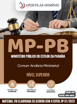 Apostila Apostila MP-PB - 2023 - Comum a todos os Cargos/Especialidades (Nível Médio e Superior)