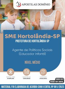 Apostila Apostila SME Hortolândia- SP 2023 - Agente de Políticas Sociais (Educador Infantil)