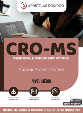 Apostila Apostila CRO-MS 2023 - Auxiliar Administrativo