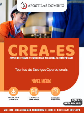 Apostila Apostila CREA-ES 2023 - Técnico de Serviços Operacionais