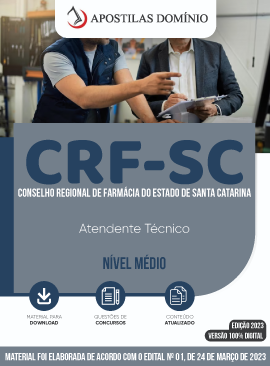 Apostila Apostila CRF-SC 2023 - Atendente Técnico