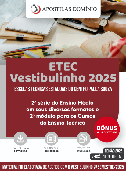Apostila Apostila ETEC - Vestibulinho 2025