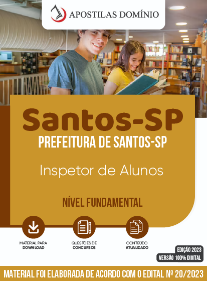 Apostila Apostila Prefeitura de Santos- SP - Inspetor de Alunos