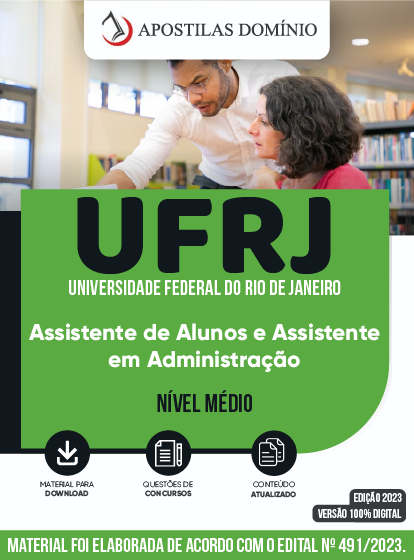 Apostila Apostila UFRJ 2023 - Assistente de Alunos e Assistente em Administração
