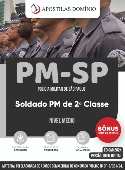 Apostila Apostila PM-SP 2024 - Soldado PM de 2ª Classe