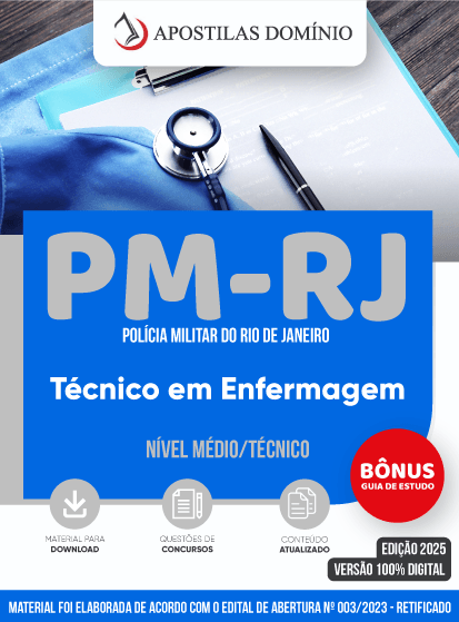 Apostila Apostila PM-RJ 2023 - Técnico em Enfermagem