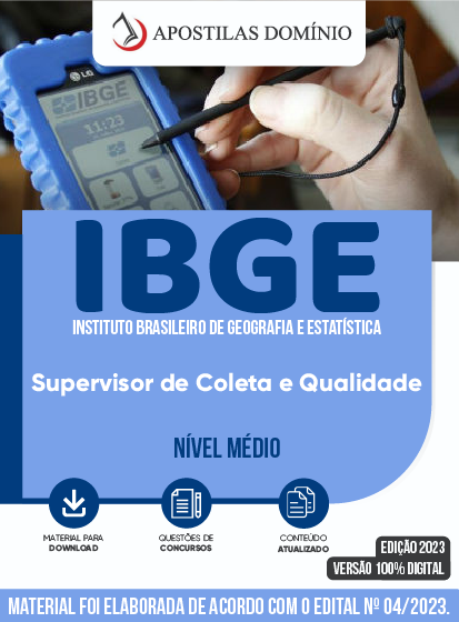 Apostila Apostila IBGE 2025 - Supervisor de Coleta e Qualidade