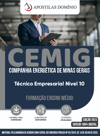 Apostila Apostila CEMIG 2023 - Técnico Empresarial Nível 10