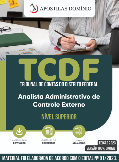 Apostila Apostila TCDF 2023 - Analista Administrativo de Controle Externo