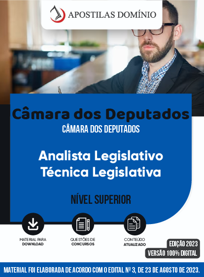 Apostila Apostila Câmara dos Deputados 2023 - Analista Legislativo - Técnica Legislativa
