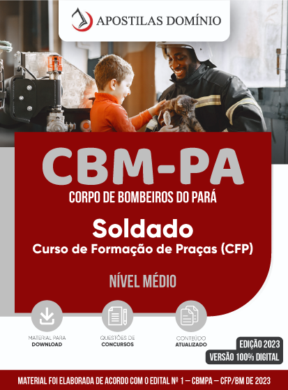 Apostila Apostila CBM-PA 2023 - Soldado - Curso de Formação de Praças (CFP)