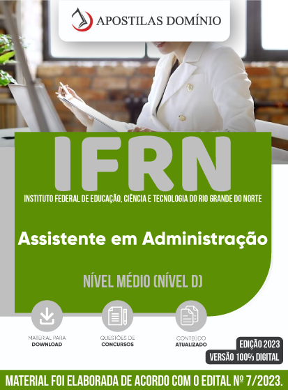 Apostila Apostila IFRN 2023 - Assistente em Administração