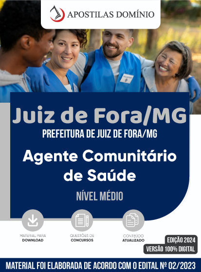 Apostila Apostila Prefeitura de Juiz de Fora/MG 2024 - Agente Comunitário de Saúde