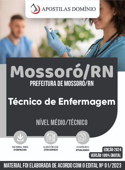 Apostila Apostila Prefeitura de Mossoró/RN 2024 - Técnico de Enfermagem