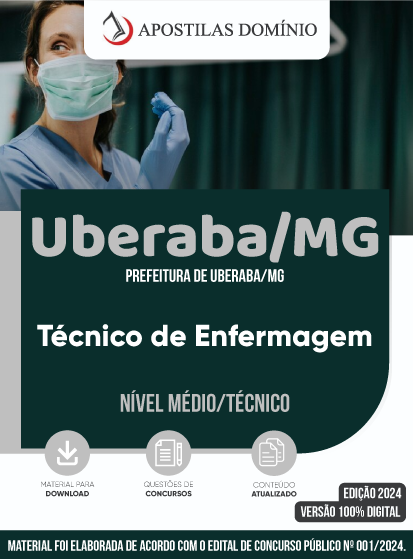 Apostila Apostila Prefeitura de Uberaba/MG 2024 - Técnico de Enfermagem