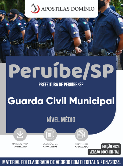 Apostila Apostila Prefeitura de Peruíbe/SP 2024 - Guarda Civil Municipal