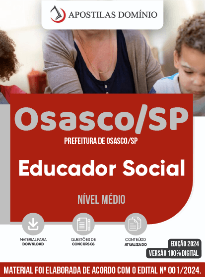 Apostila Apostila Prefeitura de Osasco/SP 2024 - Educador Social