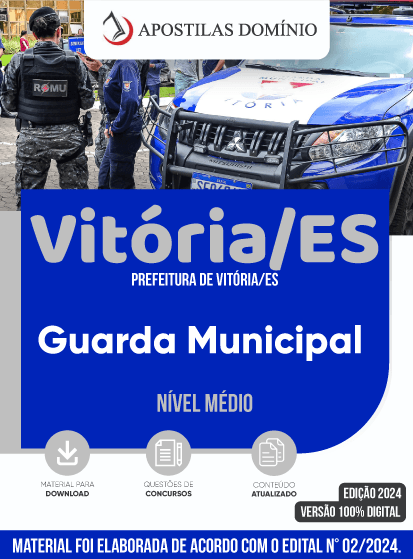 Apostila Apostila Prefeitura de Vitória/ES 2024 - Guarda Municipal
