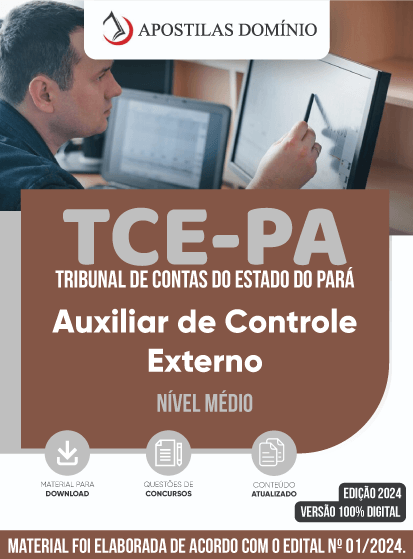 Apostila Apostila TCE/PA 2024 - Auxiliar de Controle Externo