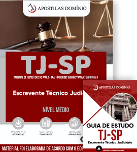 Apostila Combo Digital TJ-SP 2025 - Escrevente Técnico Judiciário