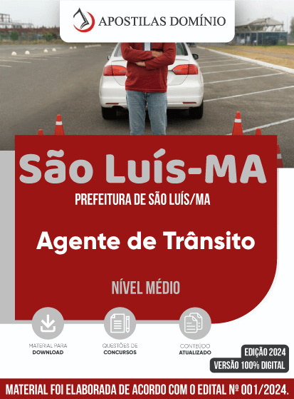 Apostila Apostila Prefeitura de São Luís/MA 2024 - Agente de Trânsito