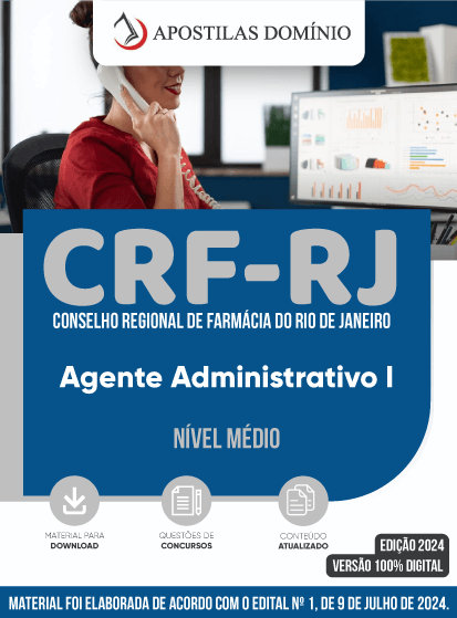 Apostila Apostila CRF/RJ 2024- Agente Administrativo I