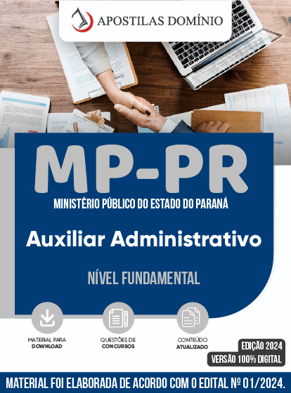 Apostila Apostila MP/PR 2024 - Auxiliar Administrativo