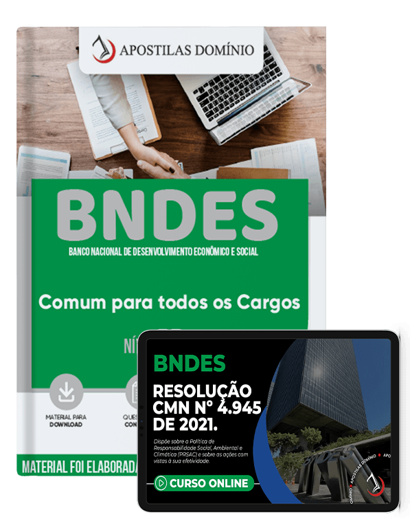 Apostila Combo Digital BNDES 2024 - Comum para todos os Cargos