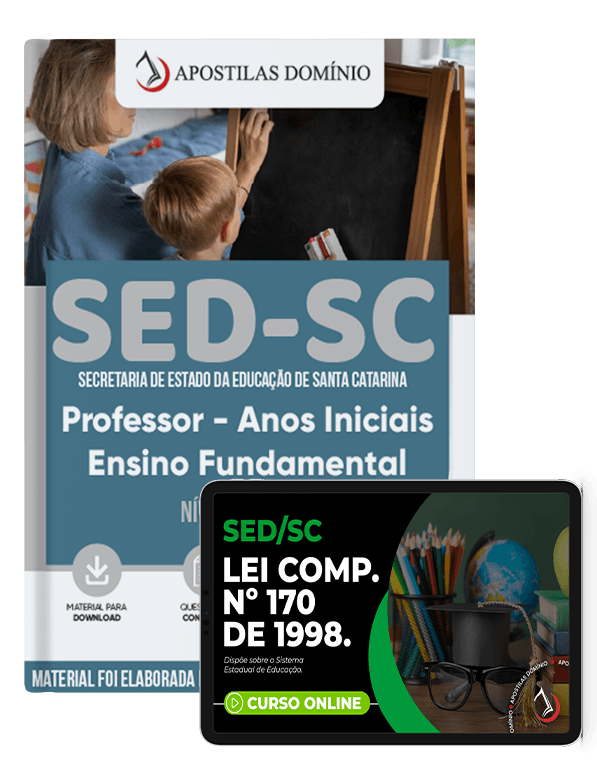 Apostila Combo Digital SED/SC 2024 - Professor - Anos Iniciais Ensino Fundamental