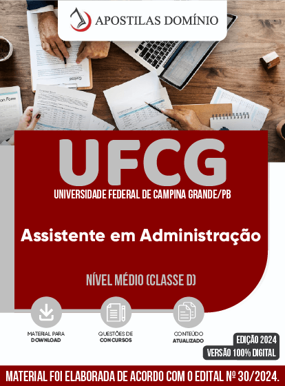 Apostila Apostila UFCG 2024 - Assistente em Administração