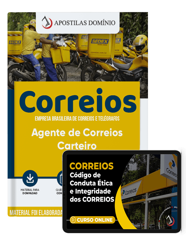 Apostila Combo Digital Correios 2025 - Agente de Correios