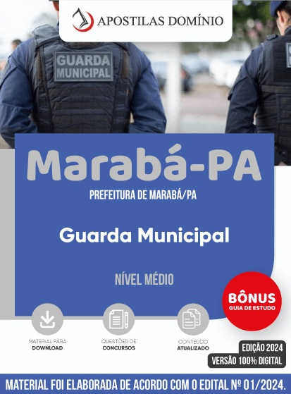 Apostila Apostila Prefeitura de Marabá/PA 2024 - Guarda Municipal