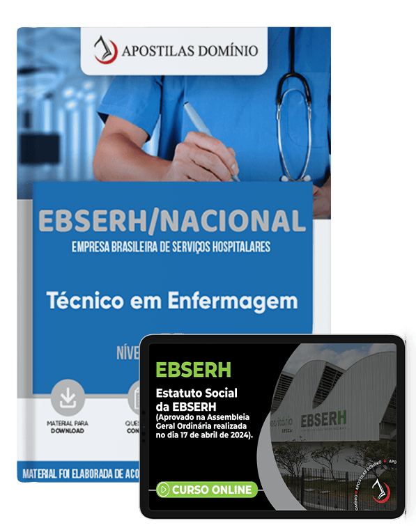 Apostila Combo Digital EBSERH/NACIONAL 2024 - Técnico em Enfermagem