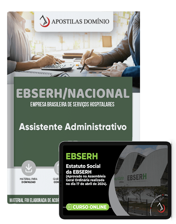 Apostila Combo Digital EBSERH/NACIONAL 2025- Assistente Administrativo