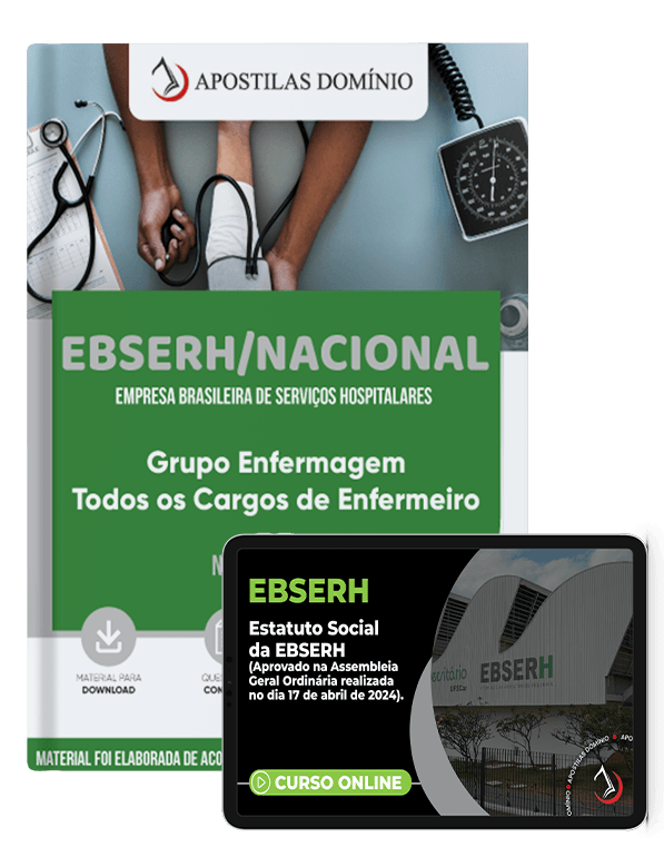 Apostila Combo Digital EBSERH/NACIONAL 2025 - Enfermeiro