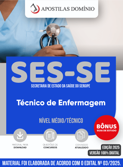 Apostila Apostila SES-SE 2025 - Técnico de Enfermagem