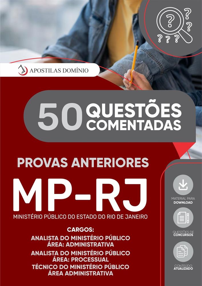 Apostila Caderno de Questões MP-RJ 2025 - Analista do Ministério Público - Área: Processual