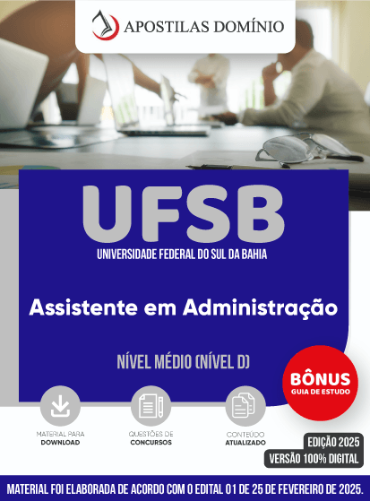 Apostila Apostila UFSB 2025 - Assistente em Administração